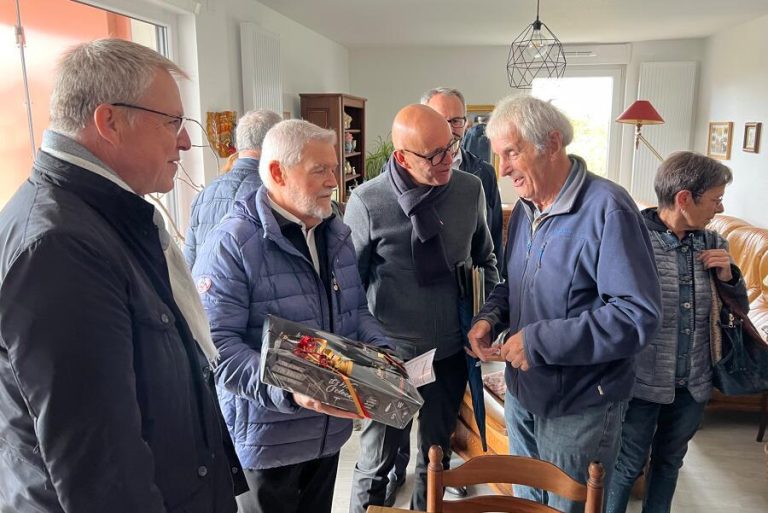 Visite d’un logement dans le lotissement Vert Village à Kingersheim.