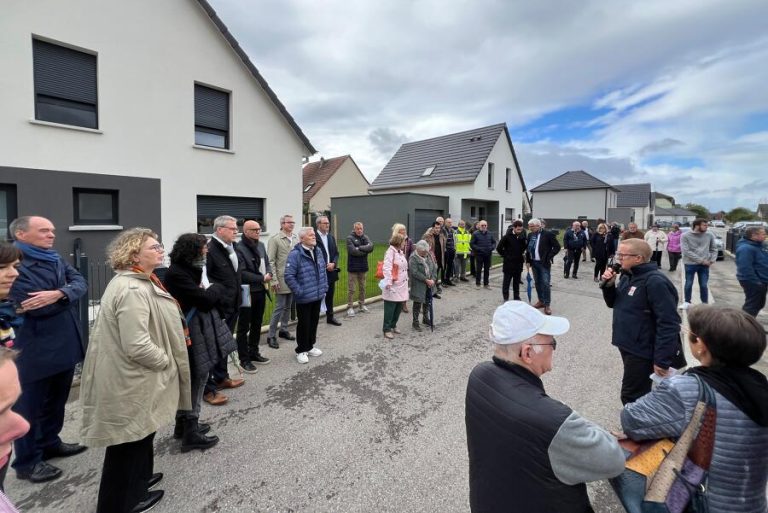 Inauguration du lotissement Vert Village à Kingersheim.